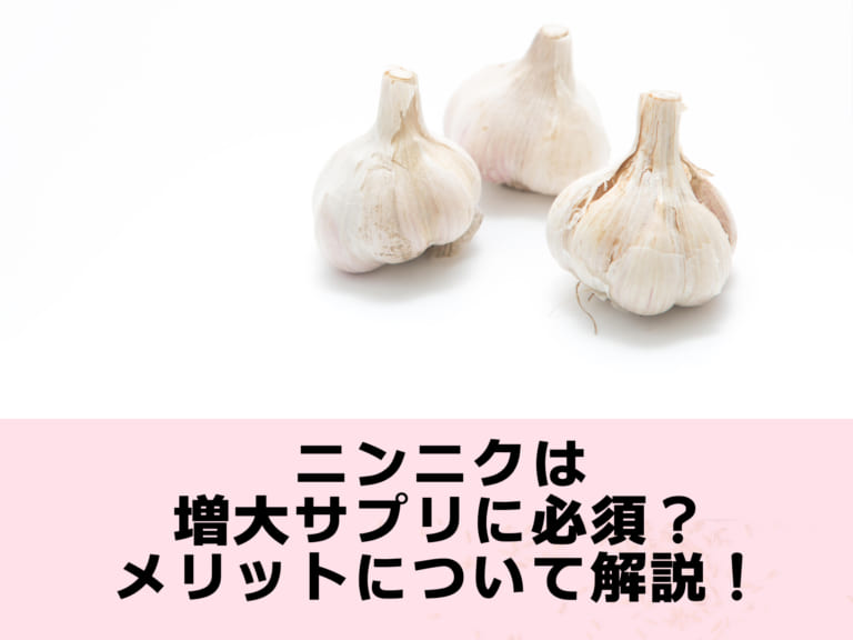 ニンニクが増大サプリに含まれる意味とは？メリットについて解説します。
